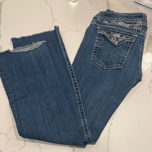 Miss Me Embellished Jeans with Silver Accents